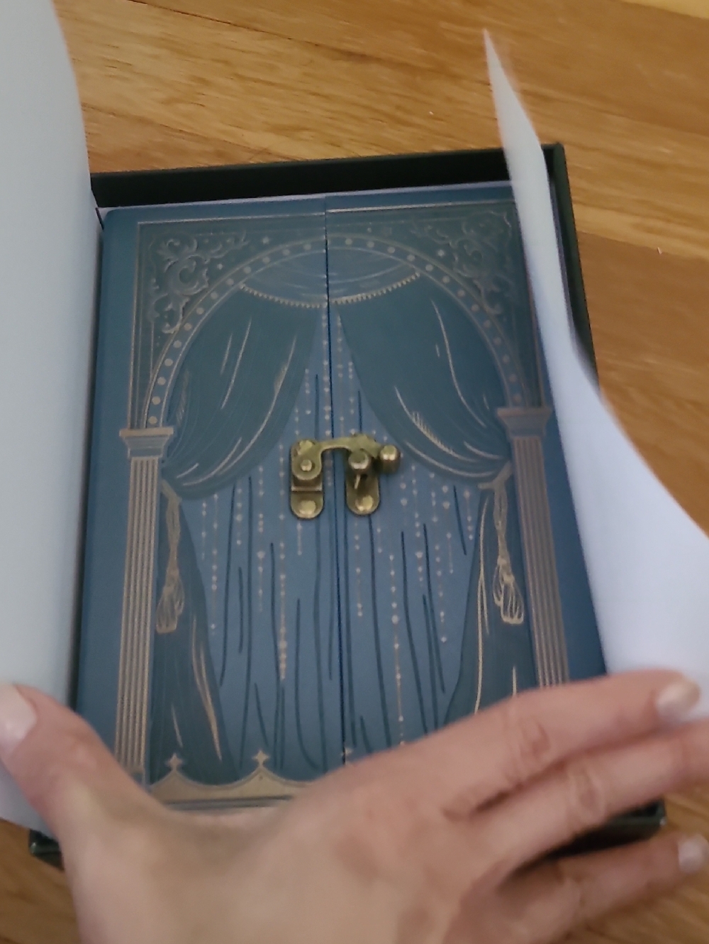 Archer And Olive Limited Edition Curtain Call Blue Secret Latch Notebook